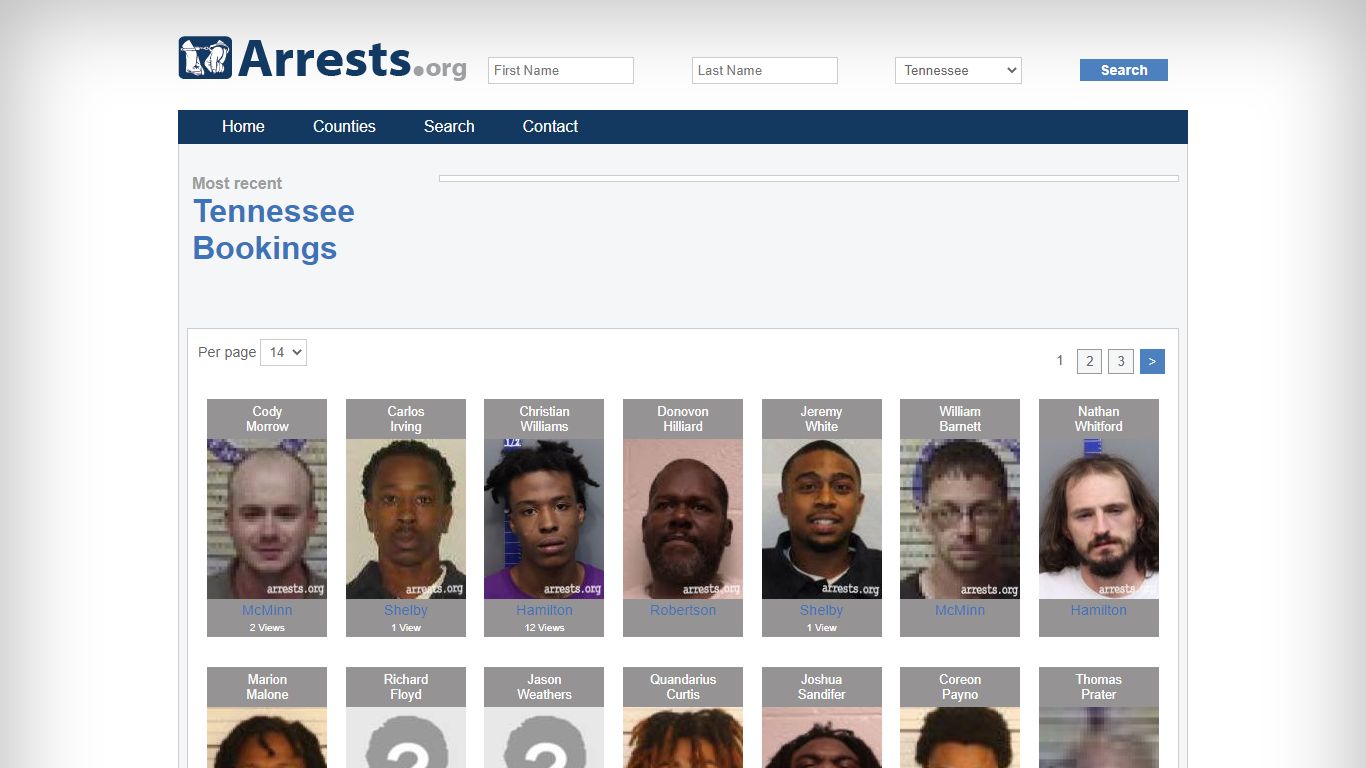 Tennessee Arrests and Inmate Search